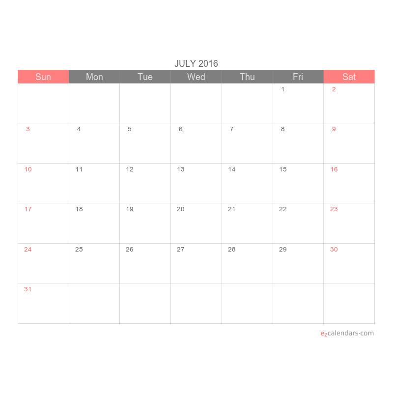 free printable one month calendar ezcalendars